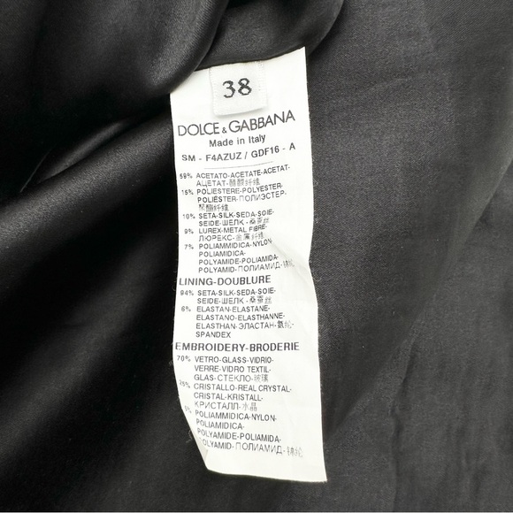 DOLCE & GABBANA Floral Brocade Mini Skirt, Gray - Picture 9 of 12